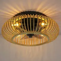 LumenXL Zomer/winter plafondventilator met bamboe frame - Paco