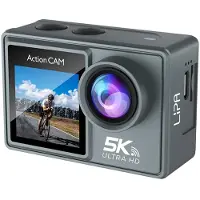 Lipa AT-M40R 5K action camera IPS Wifi + Sony lens