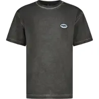 Vingino T-shirt Hyma met backprint zwart Jongens Katoen Ronde hals Backprint - maat 128