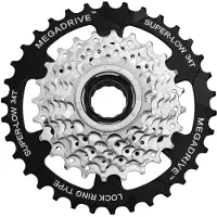Sunrace Pion 7s 13-34t Zilver
