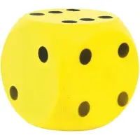 Atabiano Grote Dobbelsteen 15 cm (Geel)