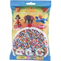 Hama strijkkralenmix - gestreept (201-90), 3000st.