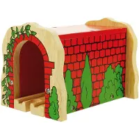 Bigjigs houten rails - rode tunnel