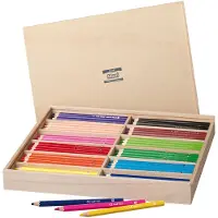 Havo maxi kleurpotloden in opbergdoos, 147dlg.