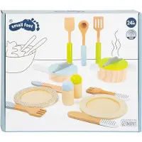Small Foot Design - Houten Kookgerij en Servies Set, 15dlg.