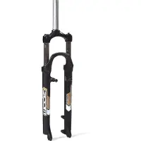 Zoom verende voorvork 26" ahead met 1-1/8" vorkbuis 565 v-brake / is disc mat zwart
