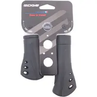 Edge De ergo venti handvatten - 22mm - rubber - 125 + 92mm - 119g - zwart
