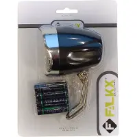 Möve Falkx koplamp 60 mm batterijen led zwart