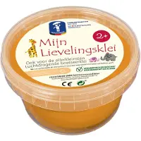 Feuchtmann klei oranje 500g - luchtdrogende kinderklei allergenenvrij.