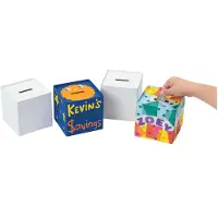 Colorations - versier je eigen papier-maché spaarpot,set van 12