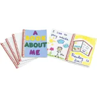 Colorations - notitieboek blanco met witte kaft, set van 24