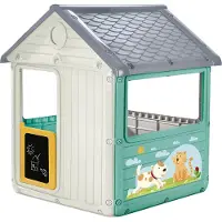 DOLU Speelhuis My First House White/Blue/Yellow
