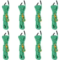 vidaXL Tentscheerlijnen met spanners 8 st reflecterend 4 m 4 mm
