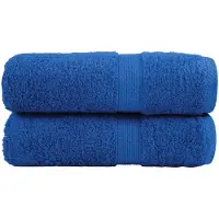 vidaXL Premium washandjes SOLUND 2 stuks blauw 30x30 cm 600 g/m²
