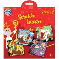 Merkloos Sint 4 Scratch Kaarten