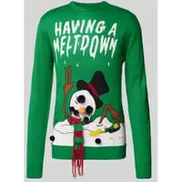 Lindbergh Kersttrui met labelstitching