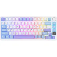 Royal Kludge RKM75 - Mechanisch Gaming Toetsenbord - Gaming Keyboard - Draadloos - Met Display - RGB - Silver Switches