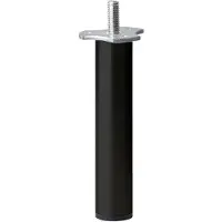 Furniture Legs Europe Stalen meubelpoot zwart rond ø 3 cm en hoogte 17 cm (M8)