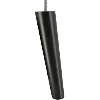 Furniture Legs Europe Schuine meubelpoot zwart conisch Ø 5 cm / 3,5 cm en hoogte 32 cm van massief hout (M8)