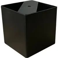 Furniture Legs Europe Stalen meubelpoot zwart vierkant 10 bij 10 cm en hoogte 10 cm
