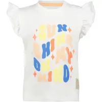 4PRESIDENT T-shirt met tekst wit Meisjes Stretchkatoen Ronde hals Tekst - maat 116