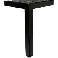 Furniture Legs Europe Stalen meubelpoot zwart hoek 13,5 bij 13,5 cm en hoogte 18 cm (2 x 2 cm)