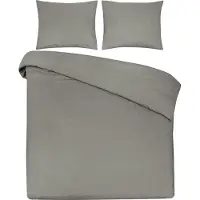 DoubleDry Dekbedovertrek 100% natuurlijk katoen eenpersoons 140x200/220 cm + 1