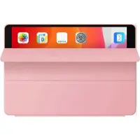 HEM Siliconen iPad Hoes geschikt voor iPad Pro (2024) - 11 inch - Rose - Vouwbare Autowake Cover - iPad Pro 2024 hoes - iPad 2024 Hoes - 11 inch hoes - Met Stylus Pen