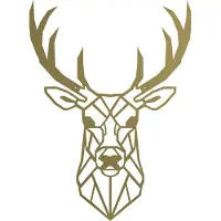 TLF Interieurs Wanddecoratie Edel Hert | Metaal | Medium | Warm Goud | Kerst | 1,5 × 45 × 61 cm