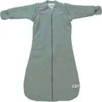 Lodger Hopper - Newborn slaapzak met afritsbare mouwen - 62cm - 3.3 TOG - Autostoel - Groen - Slaapzak Baby Winter