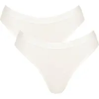 Sloggi GO Casual High leg 2P Dames Onderbroek - SILK WHITE - Maat S