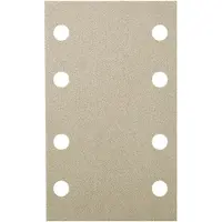 Ivana Schuurschijf Klittenband Rechthoek 8-Gats Korrel 120 80x133mm - 10 Stuks