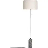 Gubi Gravity Vloerlamp Grijs En / - Vloerlampen Marmer Canvas - 10012248