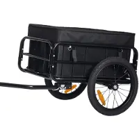 Trekker Fietskar Met Een Plastic Doos