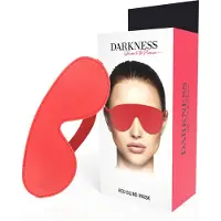 Darkness - masker - Rood- Kunstleer