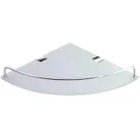 Sapho Glazen Hoek Planchet Rumba 25x4.2x25 cm Chroom