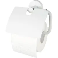 Haceka Kosmos toiletrolhouder met klep wit mat