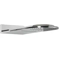 Boss & Wessing Bws wand hoofddouche waterval met afronding 25x60 cm chroom