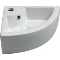 Wiesbaden Pallas hoekfontein 44 5x32 5x13cm wit