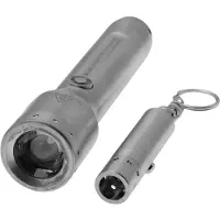 Led Lenser Ledlenser P5R Core + V8, Stainless Steel, Limited Edition, zaklamp + sleutelhangerzaklamp, 500 lumen