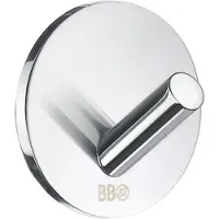 Smedbo Haak Xtra Design Mini 4 Stuks Rond Zelfklevend Chroom