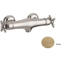 Sanimex Douchekraan opbouw giulini thermostatisch kruisgreep hoh 15 cm brons