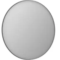 Ink SP15 Spiegel Rond Geborsteld RVS Aluminium Kader 100 x 3,5 cm