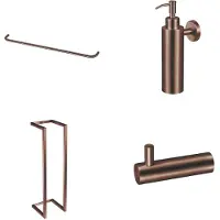 Qisani Accessoireset Flow Badkamer Geborsteld Copper
