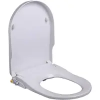 Boss & Wessing Bws douche wc zitting luxe stroomloos met sproeier wit