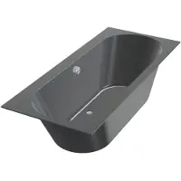 Xenz Ligbad Beterbad Madeira 160x75 cm Inclusief Badpoten Ebony