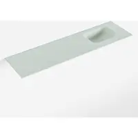 Mondiaz lex greey solid surface inleg wastafel voor toiletmeubel 110 cm. Positie wasbak rechts