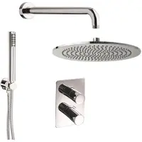 Sanimex Inbouw regendouche set giulini thermostatisch mat zwart