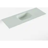 Mondiaz LEX Greey solid surface inleg wastafel voor toiletmeubel 80cm. Positie wasbak midden