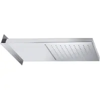 Sapho Wandgemonteerde hoofddouche met cascade, 500x200mm, gepolijst roestvrij staal